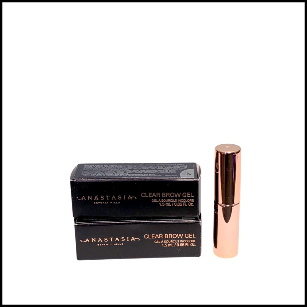 Anastasia Beverly Hills Clear Brow Gel 1.5 ml 0.05 Fl Oz Set Of Two New In Box